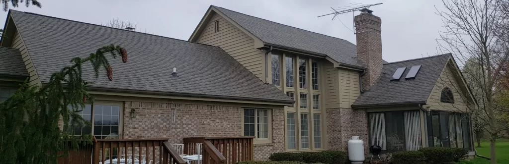 Residential Home with new roof replacement in Indianapolis