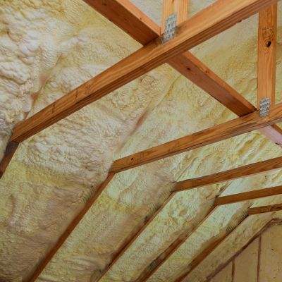 Final Installation of attic insulation