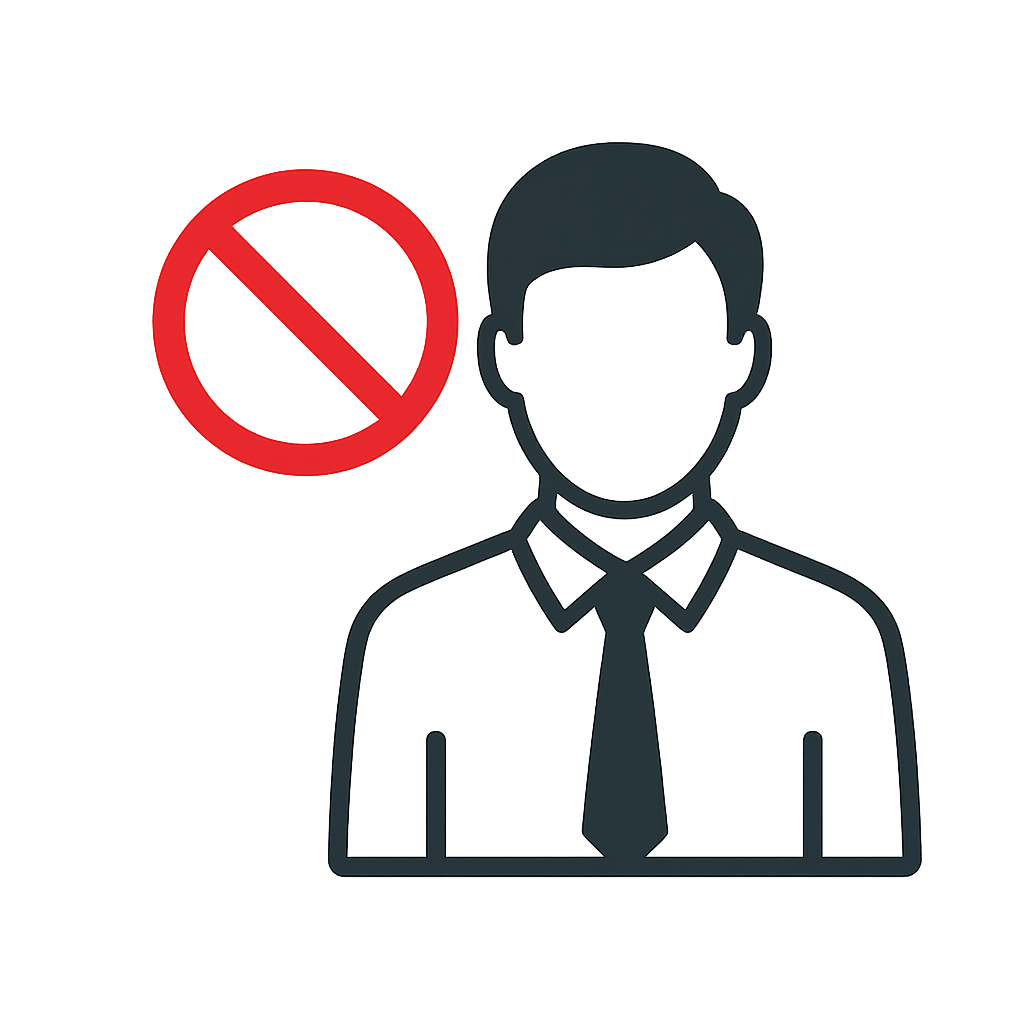 No pressure icon