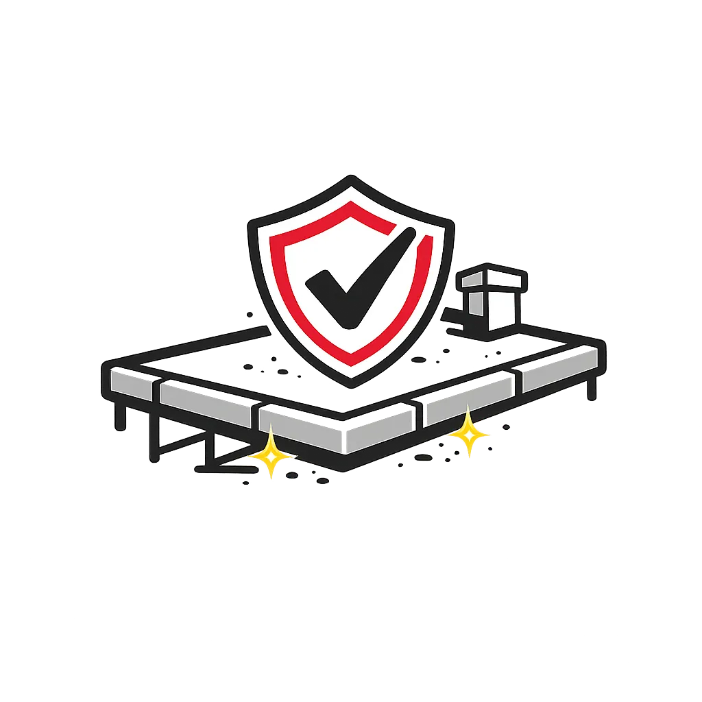 clean flat roof icon