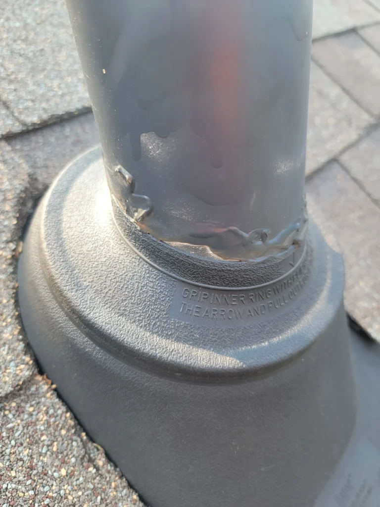 pipe boot after repairs