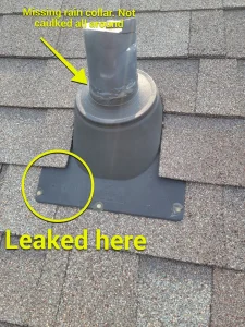 Boot was leaking here