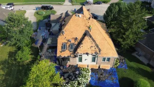 roof tear off completed