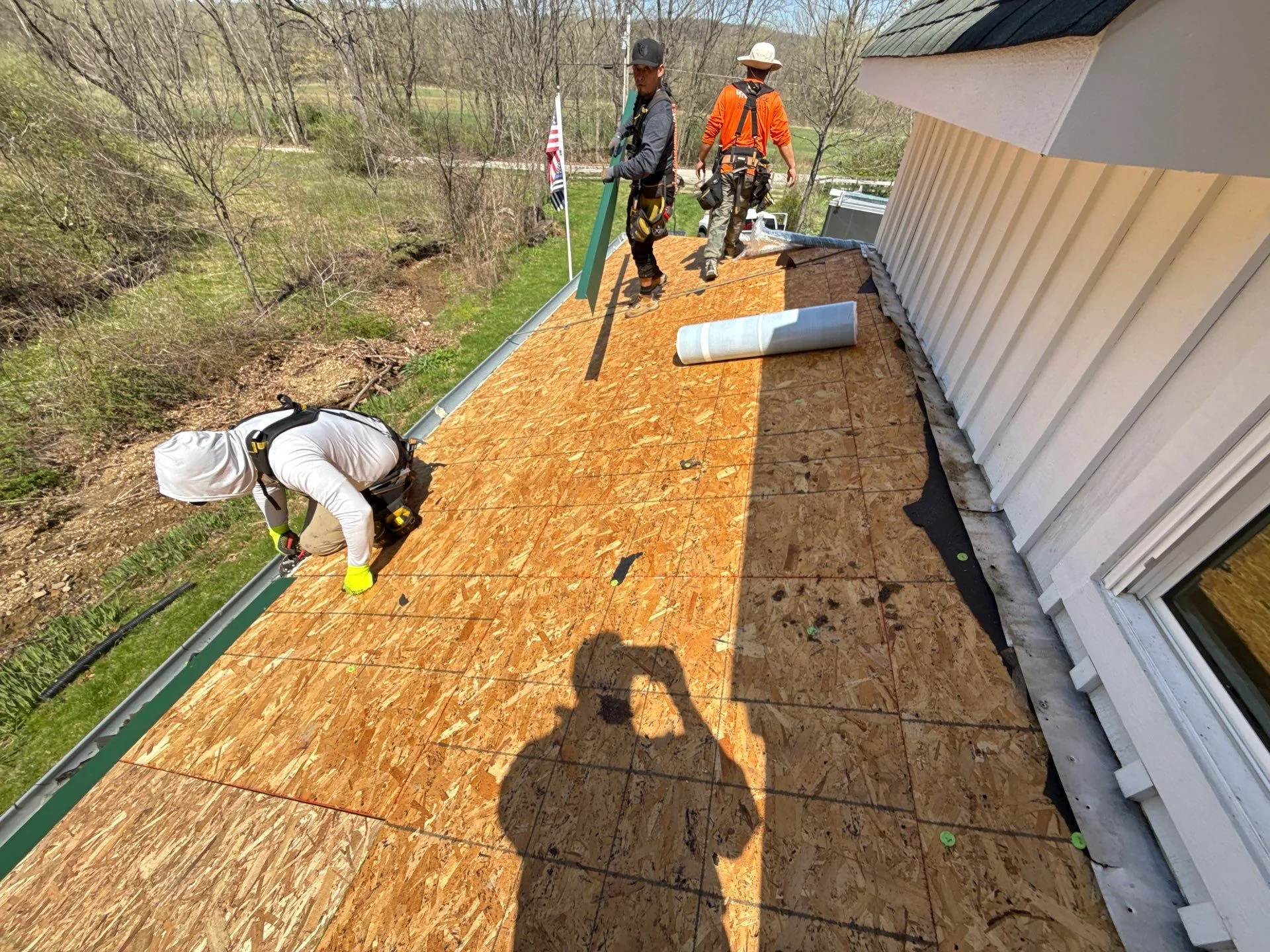decking removal and replacement over porch/deck