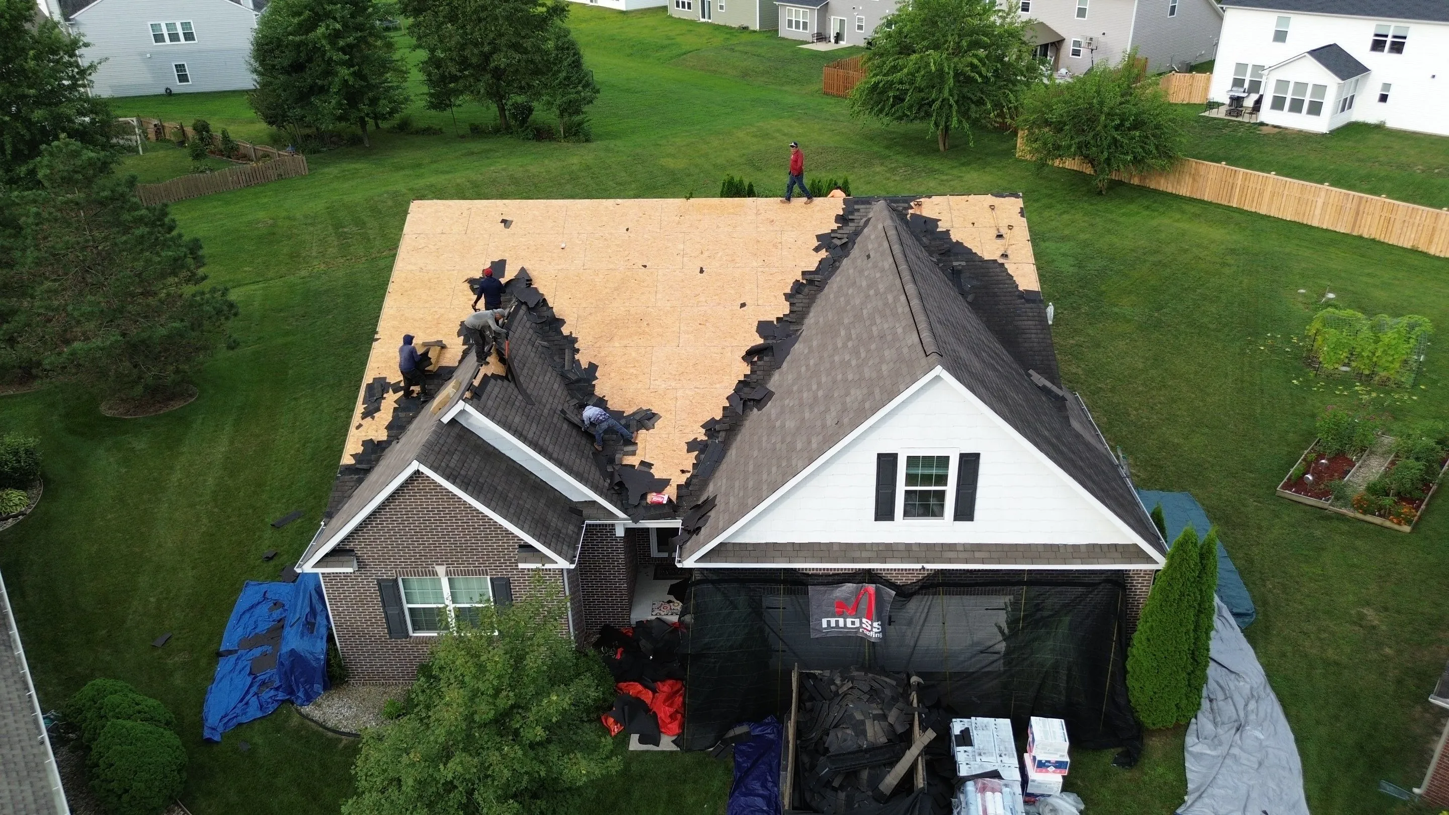 During Roof Replacement: Old Roof Tear Off